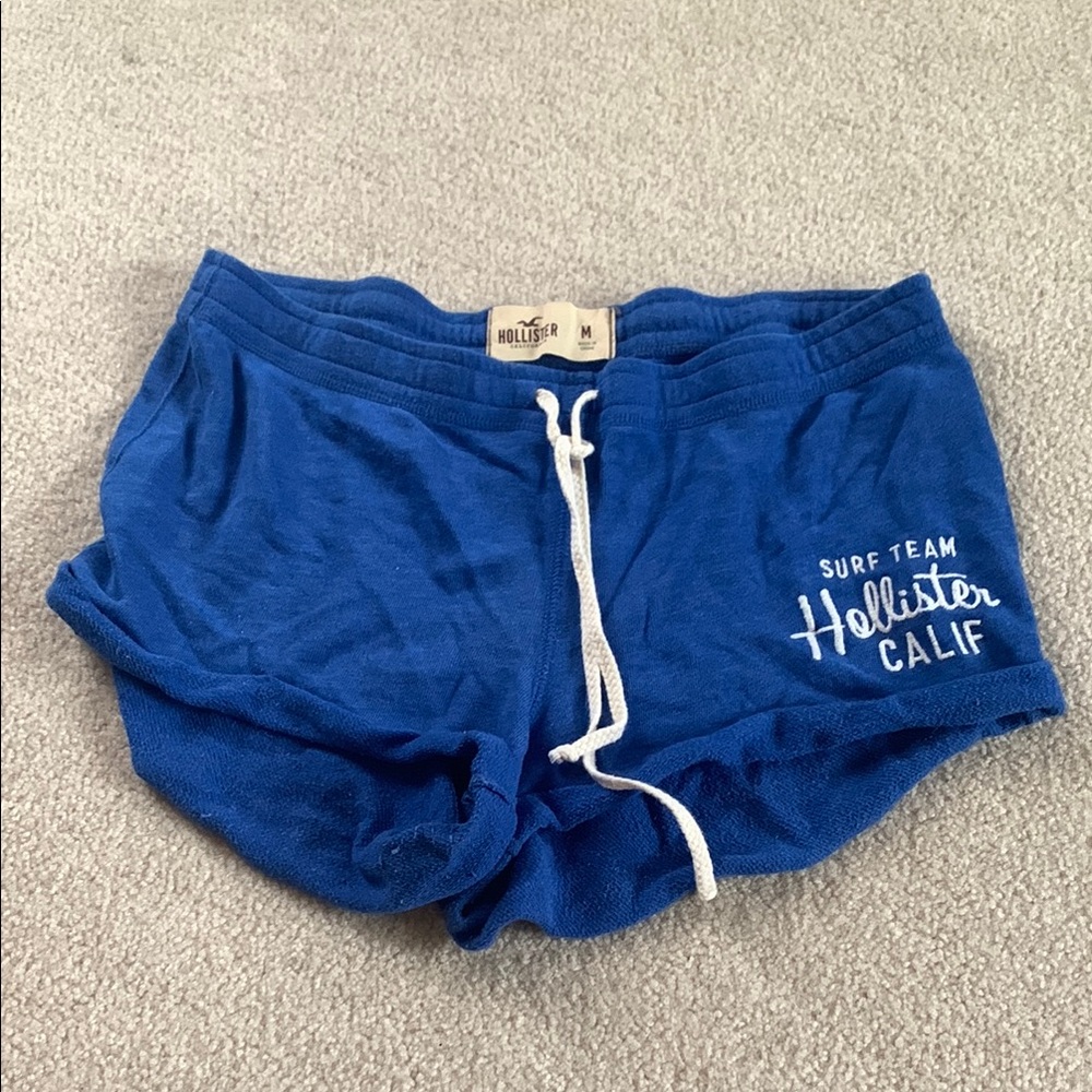 Hollister Royal Blue Drawstring Surf Team Shorts